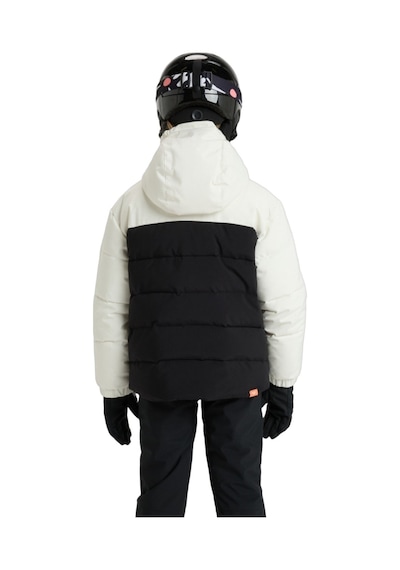 Roxy Roxy Snowyhill Puffy Girl Jk Kız Çocuk Beyaz Snowboard Ceketi Wcf0 Beyaz