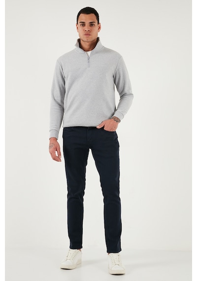 Buratti Pamuklu Regular Fit Normal Bel Boru Paça Jeans Erkek Kot Pantolon 2211C40Parma Lacivert