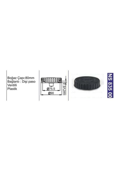 Depo Kapağı Ventilli-kilitsiz New Holland Td Serisi/l 95-cnh-same-lamborghını-magırus Deutz Traktör - Ns83500