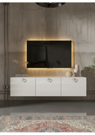 Resital Tv Ünitesi S1837-1 Beyaz Beyaz
