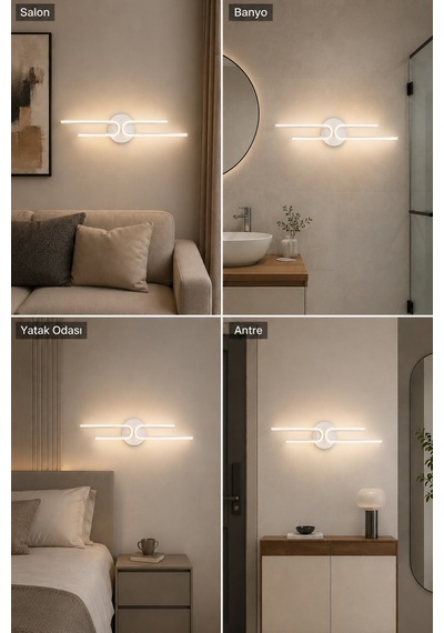 Mino Modern Led Duvar Apliği Günışığı Beyaz