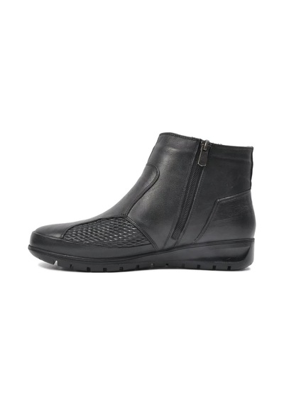 Voyager 7690 Kadın Deri Comfort Bot Siyah