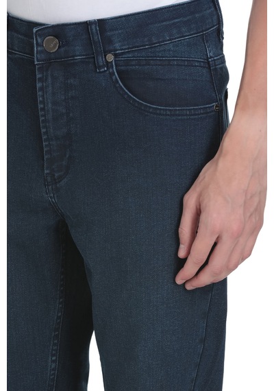 Hatemoğlu Lacivert Regular Fit 5 Cep Pamuklu Kot Pantolon 37461 Lacivert