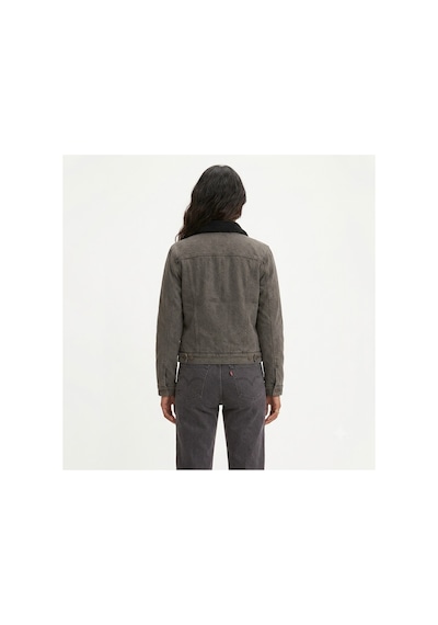 Levi's The Original Sherpa Kürklü Kadın Kot Ceket Füme