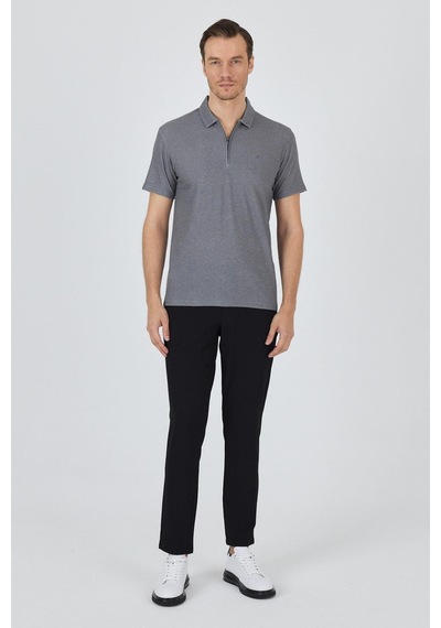 Koyu Antrasit Polo Yaka Kısa Kol Cepsiz Slim Fit Classic Tişört 1011250176 KOYU ANTRASİT Koyu Antrasit Polo Yaka Kısa Kol Cepsiz Slim Fit Classic Tişört 1011250176 KOYU ANTRASİT