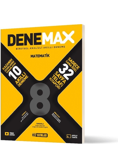 Denemax 8. Sınıf Matematik 10 Lu Akıllı Deneme