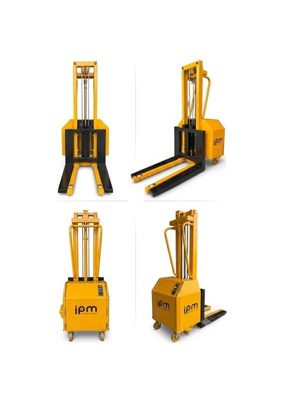 Elektrikli Akülü Mini İstifleme - Kaldırma Makinesi 300 Kg Kapasiteli