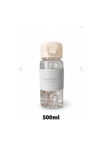 500 Ml Pipetli Plastik Suluk- Deri Kaplamalı-taşınabilir-sızdırmaz-öğrenciler Uygun Gri