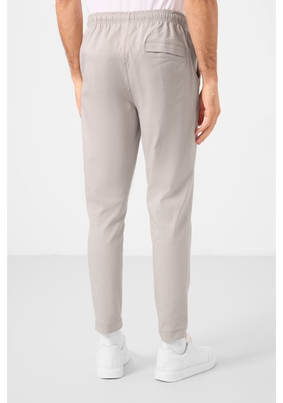 Tommylife Taş Standart Fit Dokuma Hafif Esnek Chino Erkek Pantolon - 82180 Taş