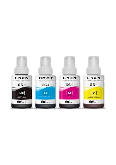 Epson T664 T6641-t6642-t6643-t6644 Ecotank Et-2500 4 Renk Mürekkep Takımı