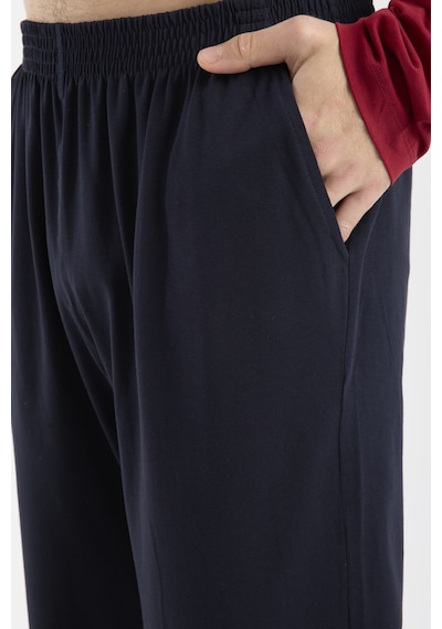 Sementa Bisiklet Yaka Uzun Kol Pijama Takım - Bordo Bordo
