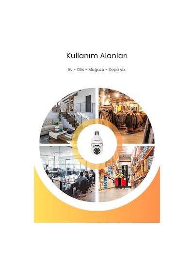 Wifi 360 Panoramik Ampul Kamera Gece Görüş Ses Akıllı Hareket Algılayıcı Güvenlik Kamerası Wifi 360 Panoramik Ampul Kamera Gece Görüş Ses Akıllı Hareket Algılayıcı Güvenlik Kamerası