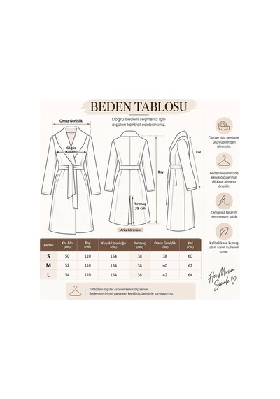 Moda Banuş Kadın Kuşaklı Cepli Yırtmaçlı Astarlı Kaşe Lacivert Kaban