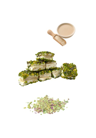 Arı Lokumları Antep Fıstıklı Tahinli Baklava Lokum 250 G