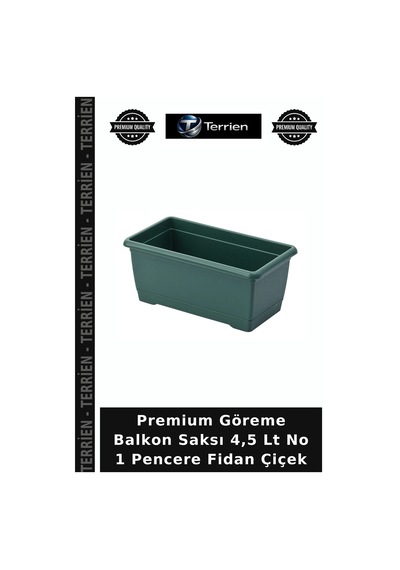 Premium Göreme Balkon Saksı 4,5 Lt No 1 Pencere Fidan Çiçek