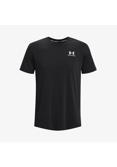 Under Armour Logo Emb Heavyweight Ss Erkek Siyah T-shirt Düz 1373997 Siyah