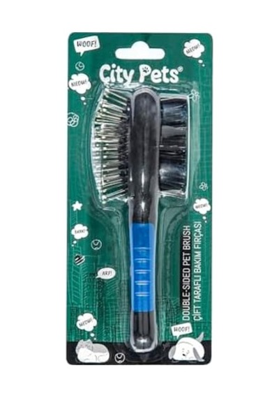 City Pets Çift Taraflı Bakım Fırçası C-8284 76385801