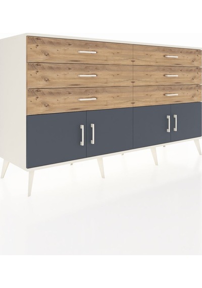 Hyperion Konsol 2 Raflı 6 Çekmeceli 4 Kapaklı 176x44x99 Aytaşı-an Aytaşı-antrasit/çam Hyperion Konsol 2 Raflı 6 Çekmeceli 4 Kapaklı 176x44x99 Aytaşı-an Aytaşı-antrasit/çam