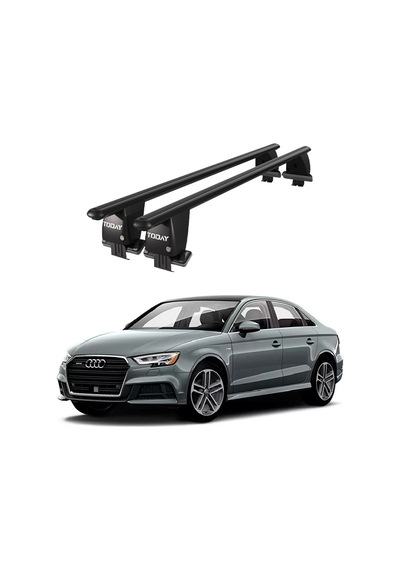 Royal Audi A3 2013 Ve Sonrası Uyumlu Siyah Kilitli Ara Atkı Port Bagaj Tavan Barı