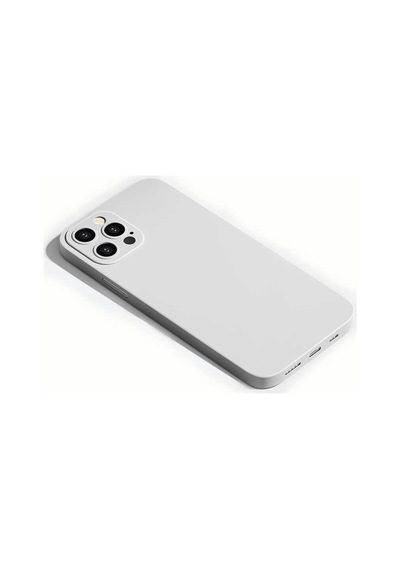 Apple Uyumlu iPhone 12 Pro Max Kılıf 360 Derece Full Koruma Kılıf Beyaz