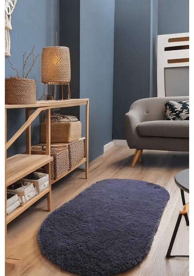 Antrasit Oval Halı Post Yumuşak Peluş Kaymaz Dot Taban Antibakteriyel Makinada Yıkanabilir Yolluk Antrasit Antrasit Oval Halı Post Yumuşak Peluş Kaymaz Dot Taban Antibakteriyel Makinada Yıkanabilir Yolluk Antrasit