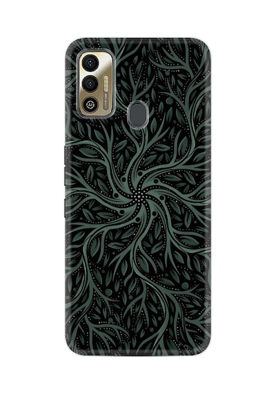 Tecno Spark 7t Kılıf Silikon Desen Özel Seri Sarmaşıklar 1675