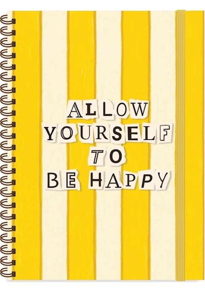Keskin 16,5 X 22,5 Kareli Spiralli Vibes Defter - Be Happy Çok Renkli