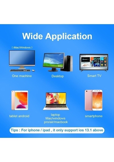 Şarj Edilebilir Tüm Cihazlara Uyumlu Sessiz Hızlı 2,4+5.0 Kablosuz Mouse Siyah