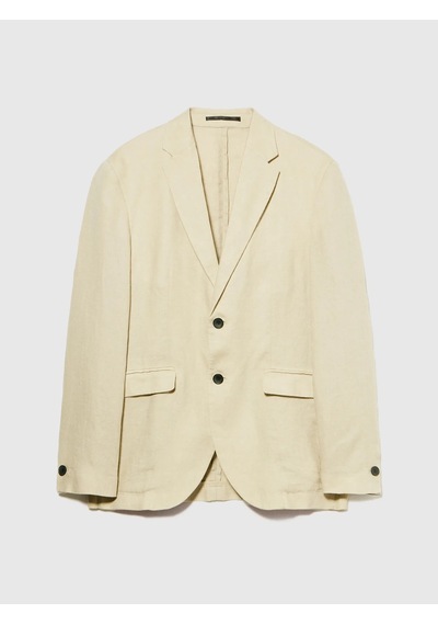 Sisley %100 Keten Astarsız Rahat Kalıp Ceket Erkek Bej Ceket - 325p2aghsw01q