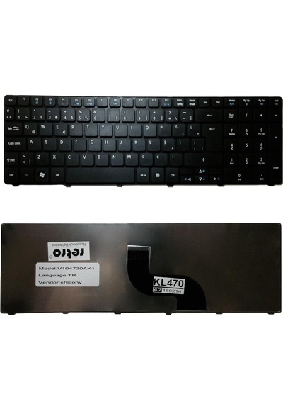Acer Aspire Nsk-ala0s,nsk-ala0x,nsk-ala0y,nsk-ala0z,nsk-ala1d,nsk-ala2d,nsk-ala2b Uyumlu Notebook Klavyesi