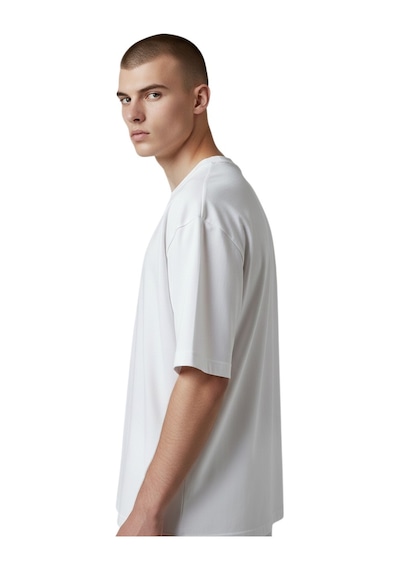 Cazador Erkek Basic T-shirt Caz.44070 Beyaz