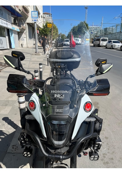 24 - 26 Honda Nx500 Uzun Ön Cam Şeffaf 58cm 4mm Zeus