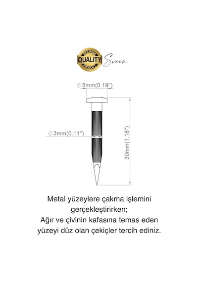 20 Adet 3x30 Kanallı Çelik Beton Çivisi 3 Cm Duvar Saat Ayna Resim Tablo Asmak Ahşap Metal Sivri Diğer