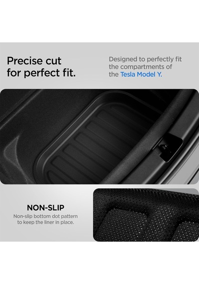 Tesla Model Y Legacy 2024-2023 Arka Bagaj Alt Gizli Bölme 3d Havuzlu Bagaj Havuzu Tl00-y Black - Acp06528