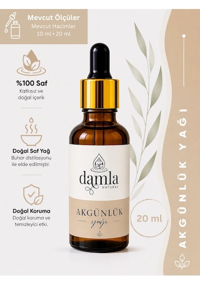 Biodamla Natural Akgünlük Yağı 20 Ml