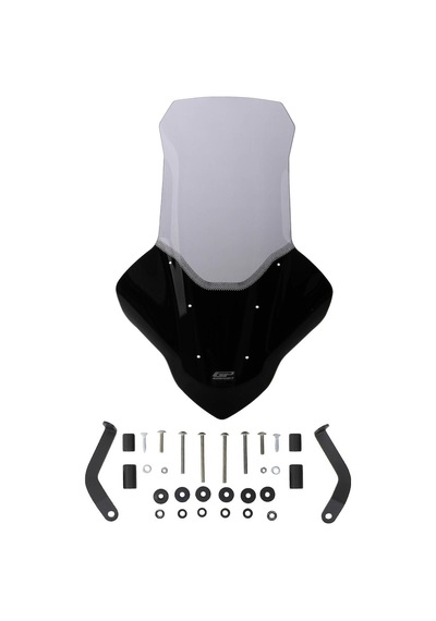 GP Kompozit Yamaha NMAX 125 / 155 2021-2024 Uyumlu Elcikli Uzun Tur Camı Füme 82 cm