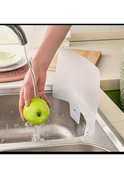 2 Adet Mutfak Lavabo Su Bariyeri Tava Yağ Tencere Bariyeri Su Sıçratmaz Lavabo Bariyer