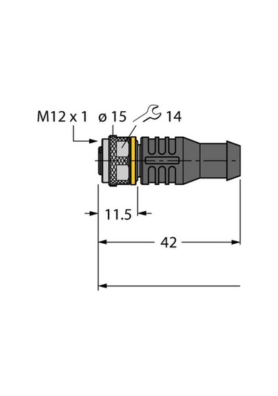 Turck 6625731 Rkc4,4t-5-rsc4,4t-txl Aktüatör-sensör Kablosu, Pur