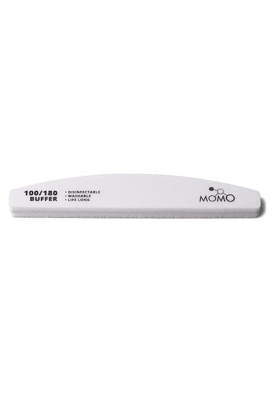 Momo Professional Tırnak Üstü Törpü Buffer 100/180 Beyaz Yarım Ay