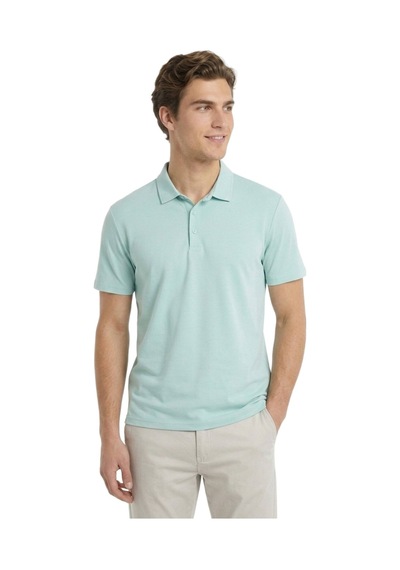 Kip Mint Düz Polo Yaka T-shirt