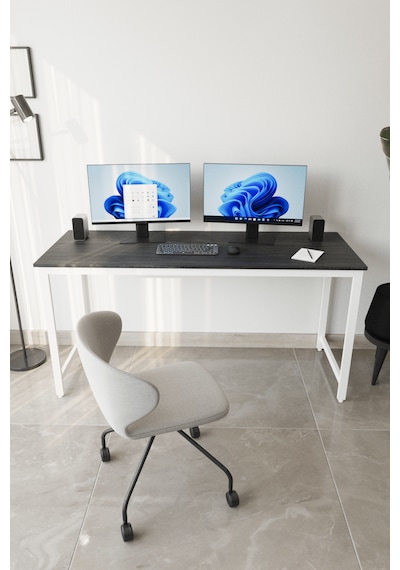 Siyah/beyaz 160x60 Çalışma Masası, Bilgisayar Masası, Ofis Masası, Metal Ayaklı Siyah Beyaz Siyah/beyaz 160x60 Çalışma Masası, Bilgisayar Masası, Ofis Masası, Metal Ayaklı Siyah Beyaz