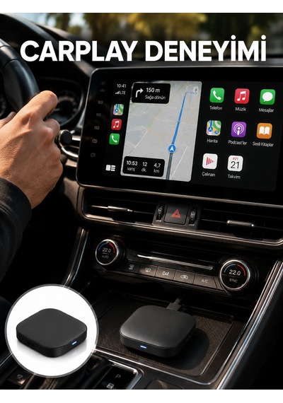 Çift Bant Wifi Android Auto Kablosuz Bağlantı Cihazı Yeni Nesil - Lisinya