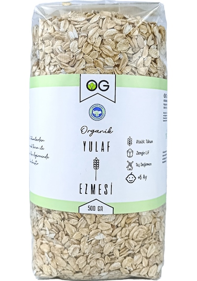 OG natural Organik Yulaf Ezmesi Ve Organik Yulaf Unu Seti +6 Ay Set