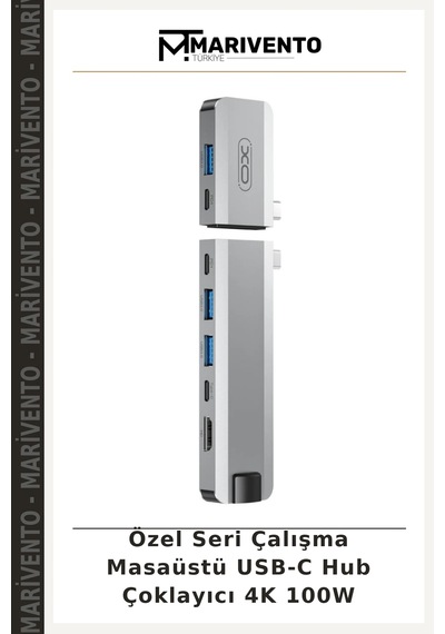 Özel Seri Çalışma Masaüstü Usb-c Hub Çoklayıcı 4k 100w