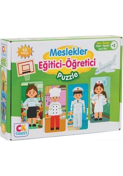 Meslekleri Öğreniyorum Okul Öncesi Oyun Seti +3 Yaş