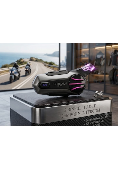X2 Pro Motosiklet Kask Kulaklık 1adet 2 Binicili İntercom Bluetooth Seti