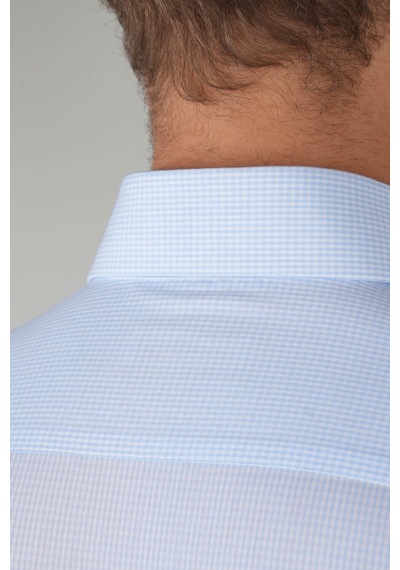 Bisse Erkek İtalyan Yaka Pamuk Klasik Açık Mavi Gömlek Gmeks252107 33 A.mavi