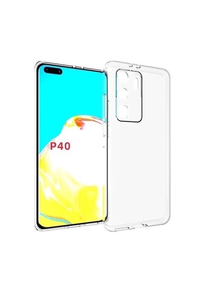 Kvy Huawei P40 Kamera Korumalı Süper Silikon Kılıf