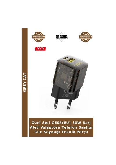 Özel Seri Ce05 Eu 30w Şarj Aleti Adaptörü Telefon Başlığı Güç Kaynağı Teknik Parça