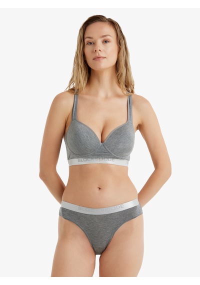 Blackspade 1620 Kadın Silver Slip Gri Melanj Gri
